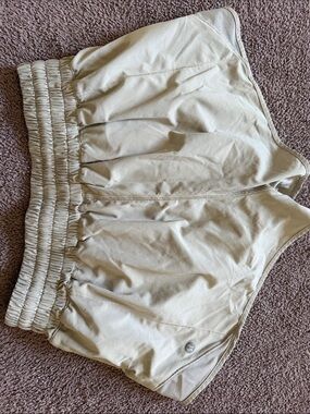 lululemon athletica Beige High-Waist Athletic Shorts